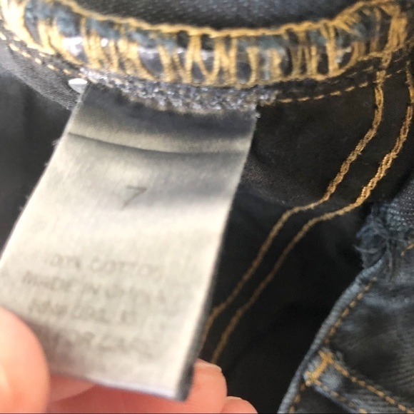 Gypsy Warrior Womens Junior Black Distressed Frayed Cut Off Denim Cutoff Short - Picture 7 of 9